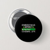 Weihnachtsgeist lädt 67 Six Seven Meme Lustig S Button (Vorne & Hinten)