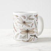Weihnachtsgeist Libellen Jumbo-Tasse (Vorderseite Rechts)