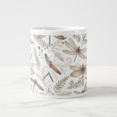 Weihnachtsgeist Libellen Jumbo-Tasse (Vorderseite)