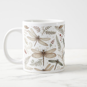 Weihnachtsgeist Libellen Jumbo-Tasse