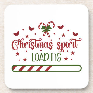 Weihnachtsgeist Loading Funny Holiday Getränkeuntersetzer