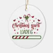 Weihnachtsgeist Loading Funny Holiday Keramik Ornament (Links)