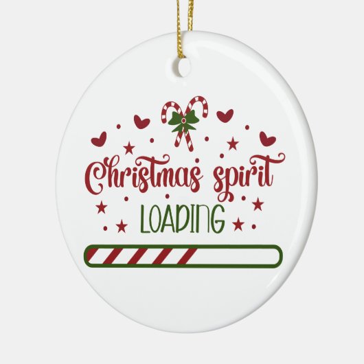 Weihnachtsgeist Loading Funny Holiday Keramik Ornament (Links)
