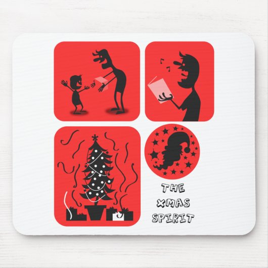 Weihnachtsgeist Mousepad (Vorne)