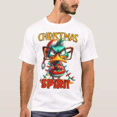 Weihnachtsgeist - Sarcastic Grumpy Duck Weihnachte T-Shirt (Vorderseite)