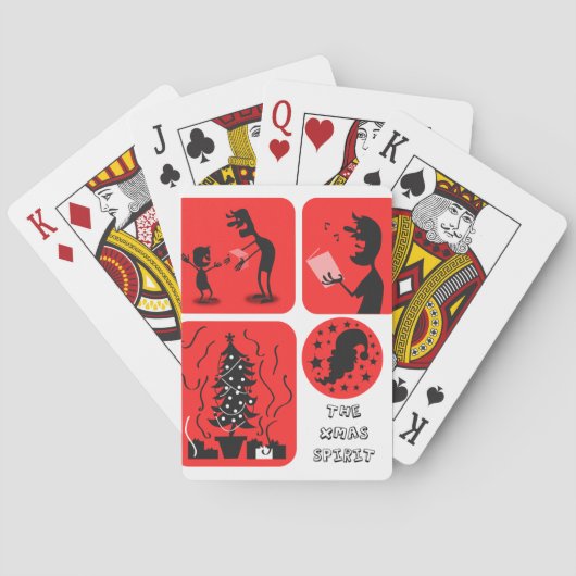 Weihnachtsgeist Spielkarten (Rückseite)