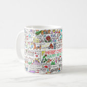 Weihnachtsgeist-Tasse Kaffeetasse (Vorderseite Links)