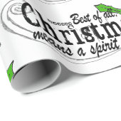 Weihnachtsgeist und Liebe Geschenkpapier (Rolleneckpunkt)