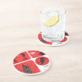 Weihnachtsgeist Untersetzer (Seite)