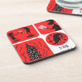 Weihnachtsgeist Untersetzer (Linke Seite)