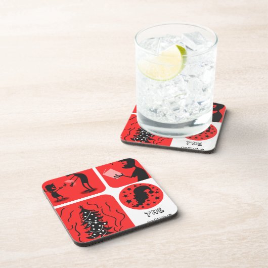 Weihnachtsgeist Untersetzer (Rechte Seite)