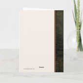 Weihnachtsgeist, Weihnachten mit Pferdeschlittenka Karte (Rückseite)