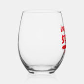 Weihnachtsgeist Weinglas Ohne Stiel (Rechts)