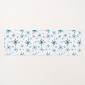 Weihnachtsgeist Yogmatte mit Schneeflocken Yogamatte (Vorderseite (Horizontal))