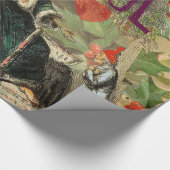 Weihnachtsgeister Gegenwart Illustration Scrooge Geschenkpapier (Ecke)