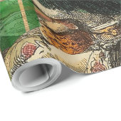 Weihnachtsgeister Gegenwart Illustration Scrooge Geschenkpapier (Rolleneckpunkt)