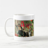 Weihnachtsgeister Gegenwart Illustration Scrooge Kaffeetasse (Links)