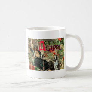 Weihnachtsgeister Gegenwart Illustration Scrooge Kaffeetasse