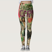 Weihnachtsgeister Gegenwart Illustration Scrooge Leggings (Vorderseite)