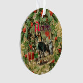 Weihnachtsgeister Gegenwart Illustration Scrooge Ornament (Vorderseite)