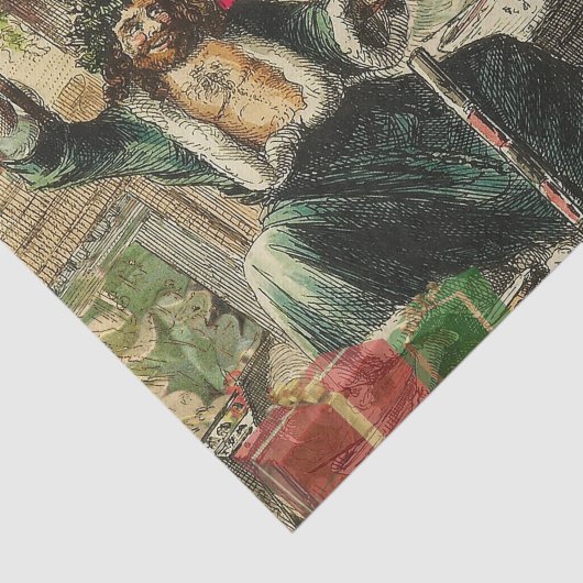 Weihnachtsgeister Gegenwart Illustration Scrooge Seidenpapier (Ausschnitt)