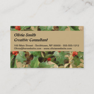 Weihnachtsgeister Gegenwart Illustration Scrooge Visitenkarte