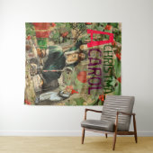 Weihnachtsgeister Gegenwart Illustration Scrooge Wandteppich (Beispiel (Horizontal))