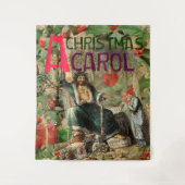 Weihnachtsgeister Gegenwart Illustration Scrooge Wandteppich (Vorderseite)