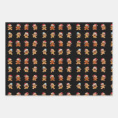 Weihnachtsgeister Geschenkpapier Set (Vorderseite)