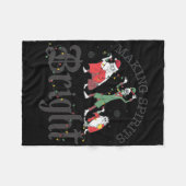 Weihnachtsgeister hell machen fleecedecke (Vorderseite (Horizontal))