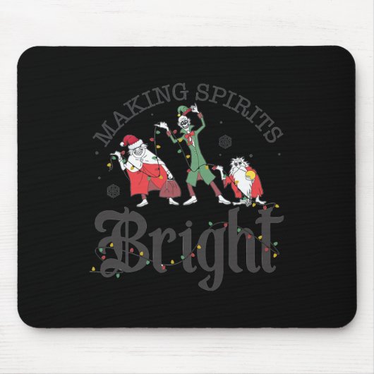 Weihnachtsgeister hell machen mousepad (Vorne)