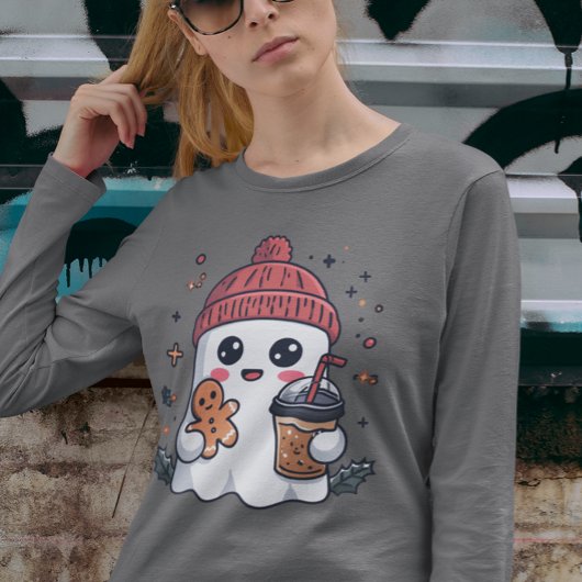 Weihnachtsgeister-Ice-Kaffee T-Shirt