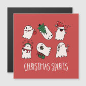 Weihnachtsgeister Magnetkarte (Vorne/Hinten)