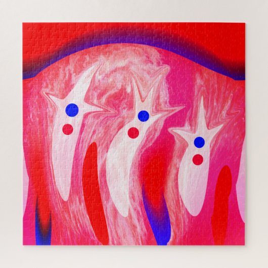 Weihnachtsgeister Puzzle (Vertikal)