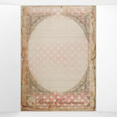 Weihnachtsgel 1 - Grußkarte Dreifach Gefaltete Urlaubskarte (Innenseite Mitte)