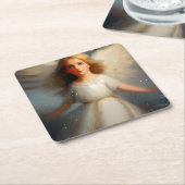 Weihnachtsgel 2 rechteckiger pappuntersetzer (angewinkelt)