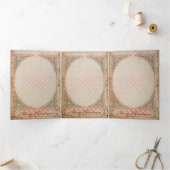 Weihnachtsgel 4 - Grußkarte Dreifach Gefaltete Urlaubskarte (Innenseite)