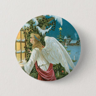 Weihnachtsgel am Fenster Button