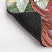 Weihnachtsgel am Fenster Mousepad (Ecke)