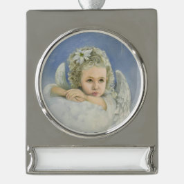 Weihnachtsgel Banner-Ornament Silber