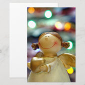 Weihnachtsgel Briefpapier (Vorne/Hinten)