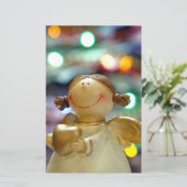 Weihnachtsgel Briefpapier (Stehend Vorderseite)