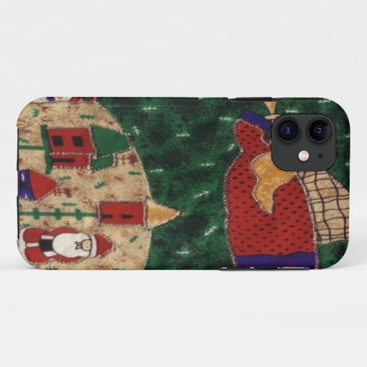 Weihnachtsgel Case-Mate iPhone Hülle (Rückseite (Horizontal))