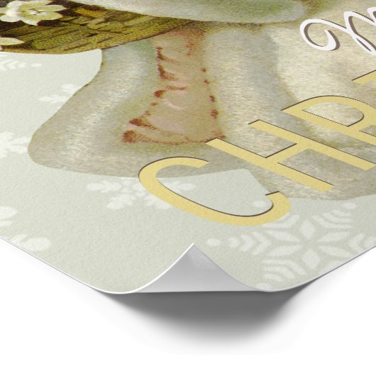 Weihnachtsgel CC0619 Cardstock Poster (Ecke)