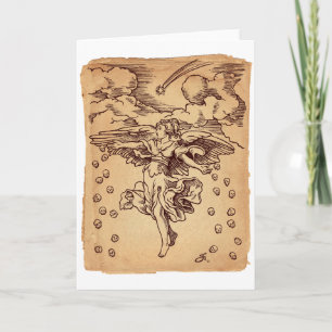 Weihnachtsgel der Todeskarte Feiertagskarte