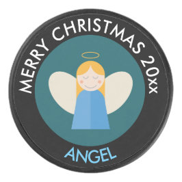 Weihnachtsgel Eishockey Puck