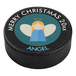 Weihnachtsgel Eishockey Puck