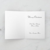 Weihnachtsgel Feiertagskarte (Innenseite)