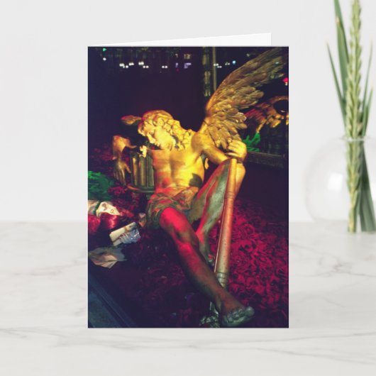 Weihnachtsgel Feiertagskarte (Vorderseite)