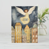 Weihnachtsgel Feiertagskarte (Stehend Vorderseite)